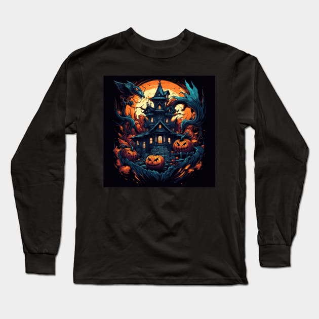 halloween design Long Sleeve T-Shirt by Maverick Media